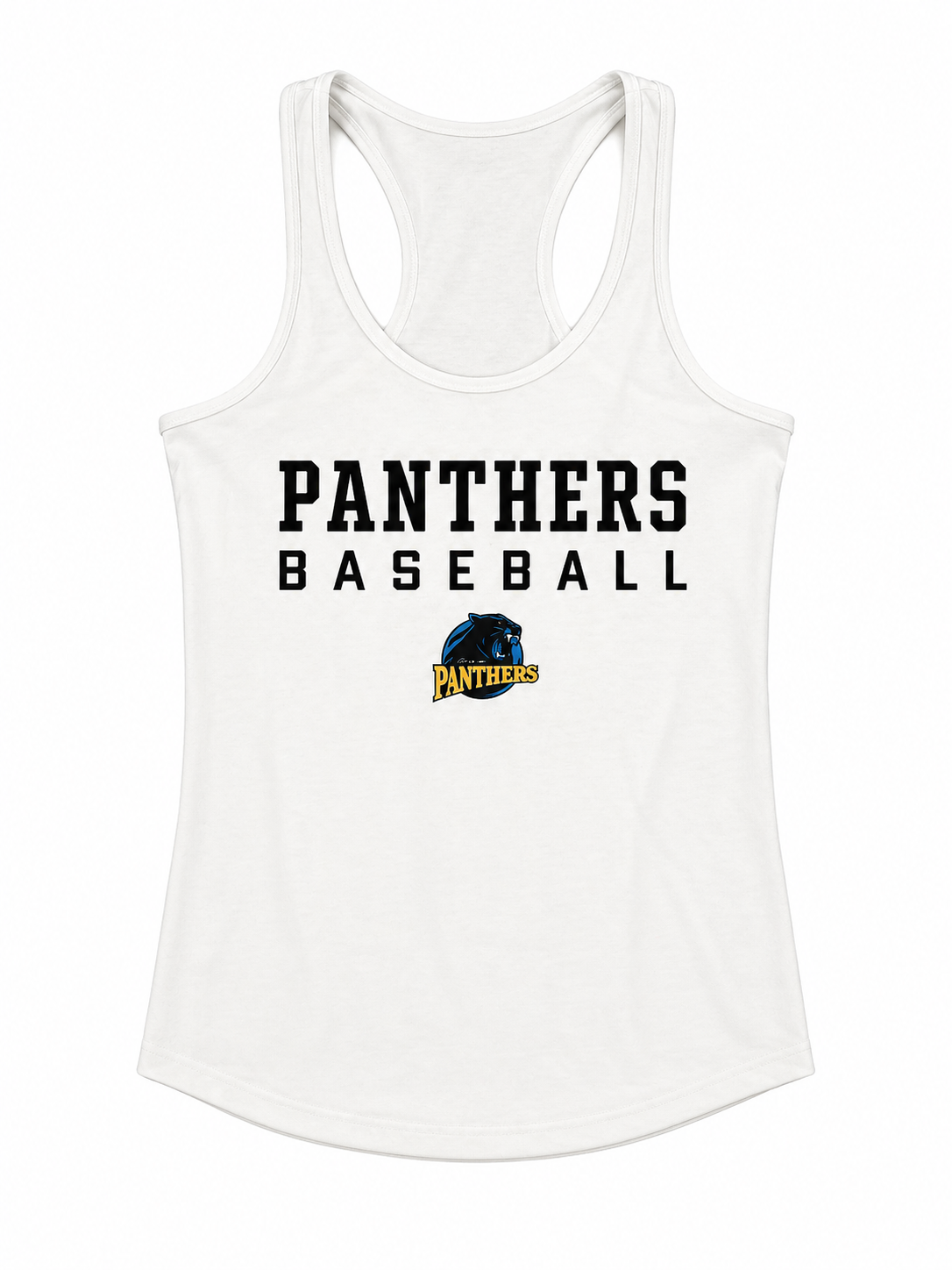 Panthers White Tank Top